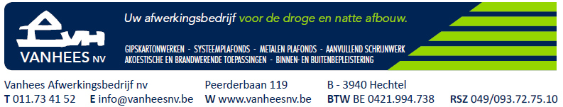stukadoors Bocholt Vanhees Afwerkingsbedrijf nv